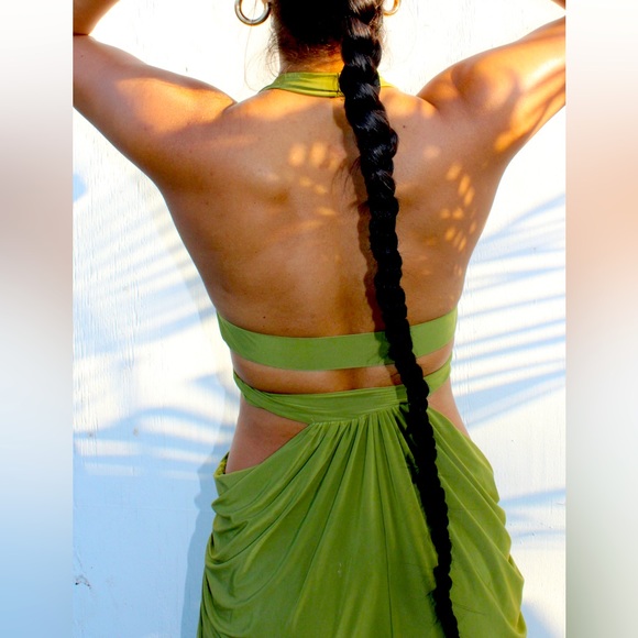 Envy Her Green Cutout Goddess Dress - Picture 9 of 12